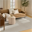 Nourison Home Nordic 8' x 10' Polyester Ivory Black Area Rug