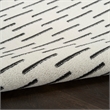 Nourison Home Nordic 8' x 10' Polyester Ivory Black Area Rug