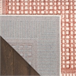 Nourison Home Nordic 6' Runner Polyester Brick Ivory Area Rug