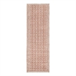 Nourison Home Nordic 6' Runner Polyester Brick Ivory Area Rug