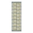 Nourison Home Nordic 6' Runner Polyester Green Blue Area Rug