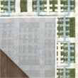 Nourison Home Nordic 6' Runner Polyester Blue Green Area Rug