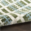 Nourison Home Nordic 4' x 6' PolyesterBlue Green Area Rug