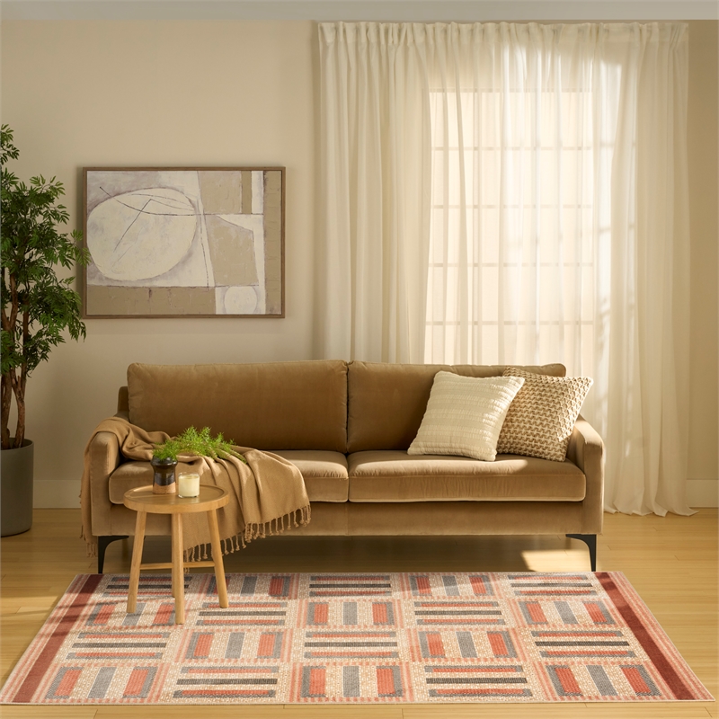 Nourison Home Nordic 4' x 6' PolyesterMulticolor Area Rug