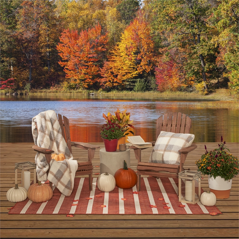 Nourison Positano 8' x 10' Fabric Terracotta Area Rug