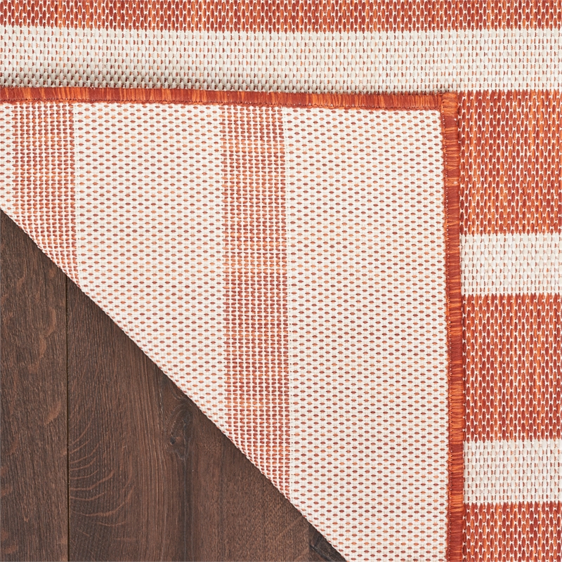 Nourison Positano 8' x 10' Fabric Terracotta Area Rug