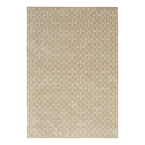 Nourison Home Washable Charm 4' x 6' Polyester Beige Ivory Area Rug