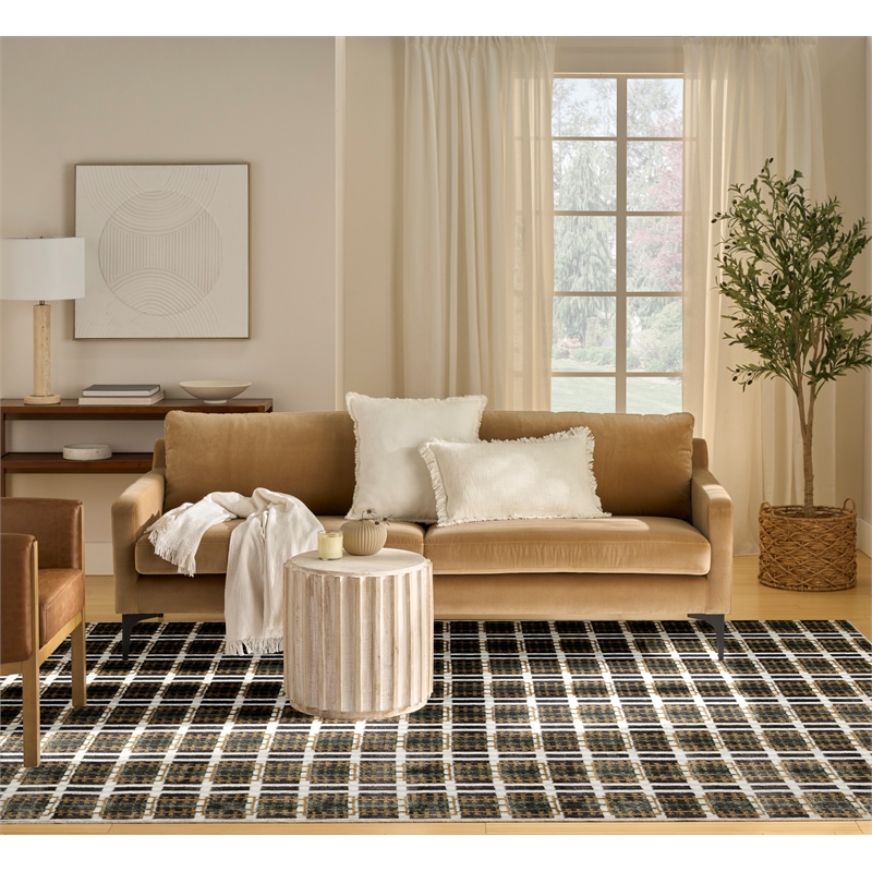 Nourison Home Nordic 8' x 10' Polyester Charcoal Multicolor Area Rug