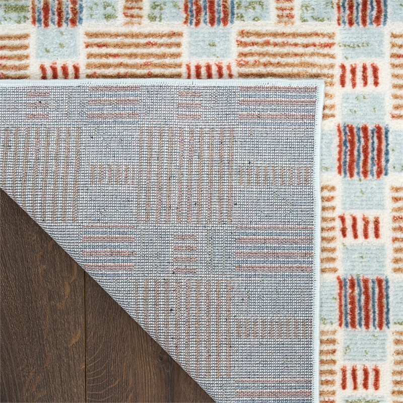 Nourison Home Nordic 4' x 6' PolyesterRust Multicolor Area Rug