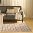 Nourison Home Nordic 4' x 6' PolyesterRust Multicolor Area Rug