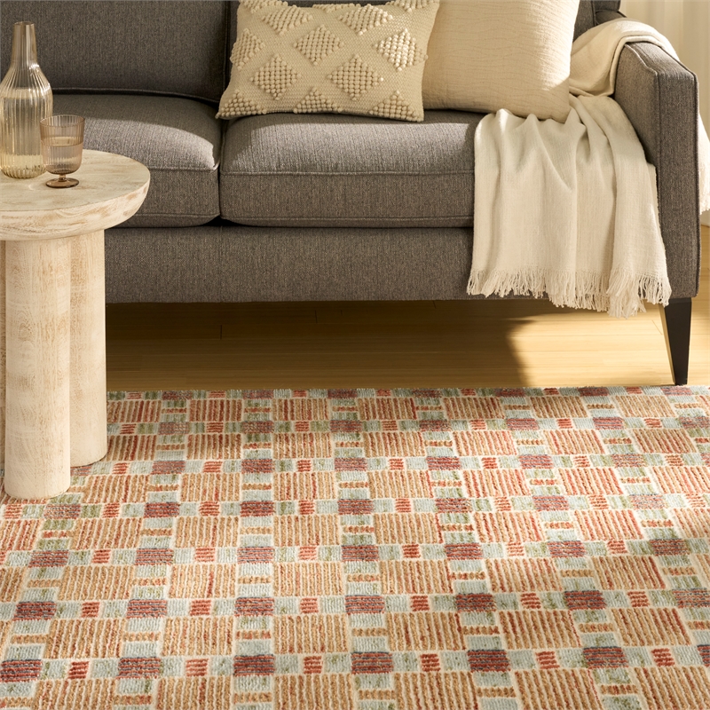 Nourison Home Nordic 4' x 6' PolyesterRust Multicolor Area Rug