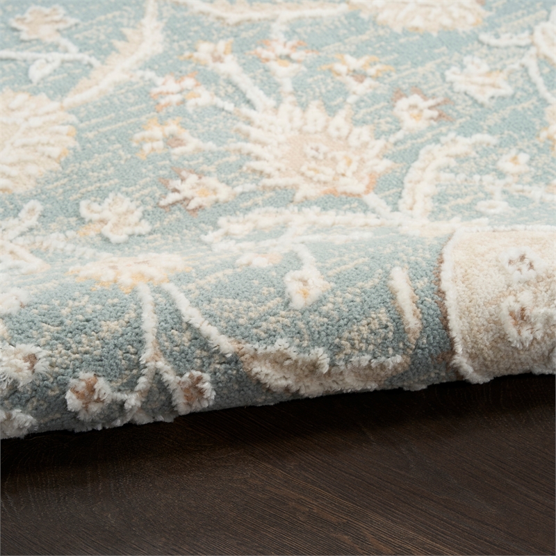 Nourison Home Isla 5' x 7' Polyester Blue Area Rug