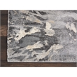 Nourison Fusion FSS10 Beige and Grey 10'x13' Fabric Oversized Plush Shag Rug