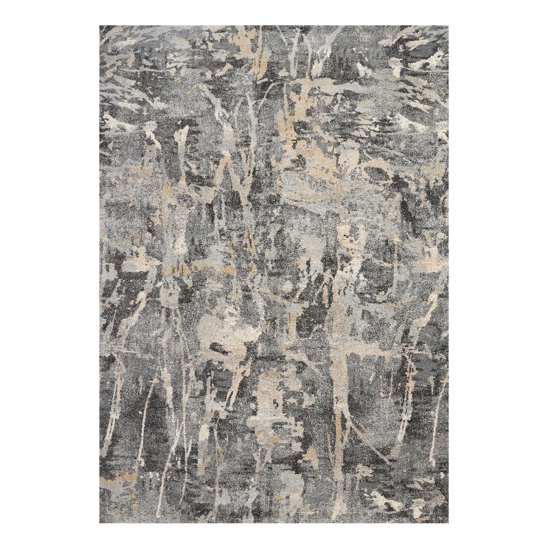 Nourison Fusion FSS10 Beige and Grey 10'x13' Fabric Oversized Plush Shag Rug