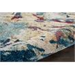 Nourison Fusion FSS10 Multicolor 10'x13' Fabric Oversized Plush Shag Rug