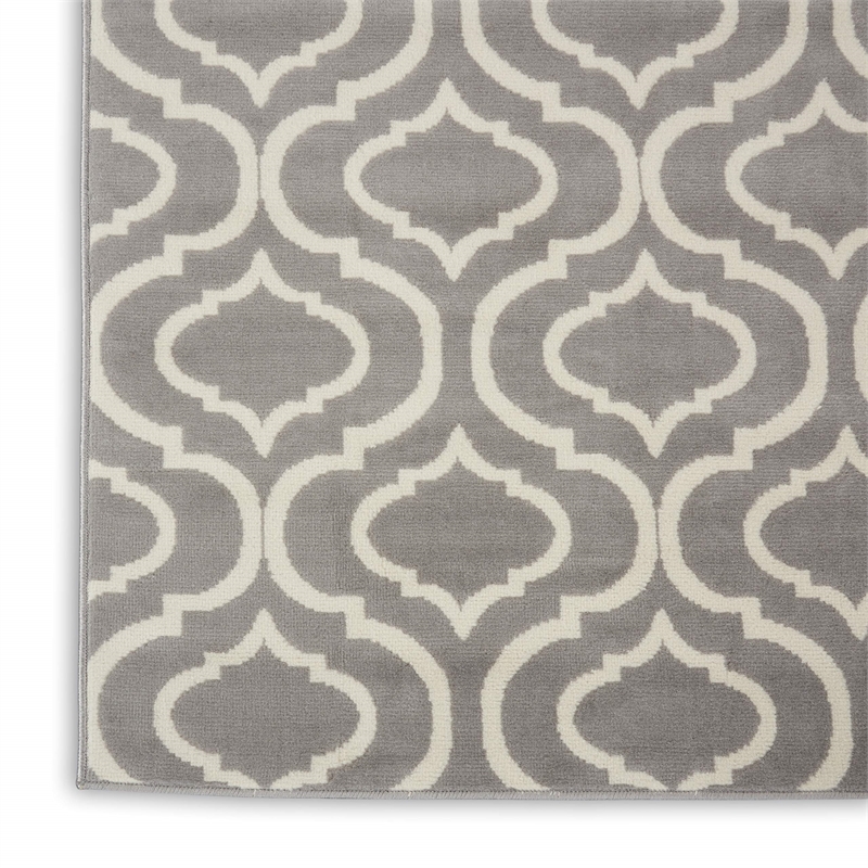 Nourison Home Jubilant 9' x 12' Fabric Grey Area Rug