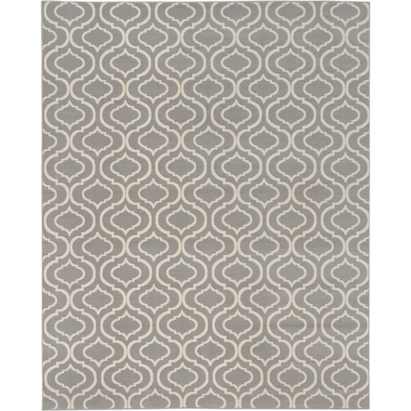 Nourison Home Jubilant 9' x 12' Fabric Grey Area Rug