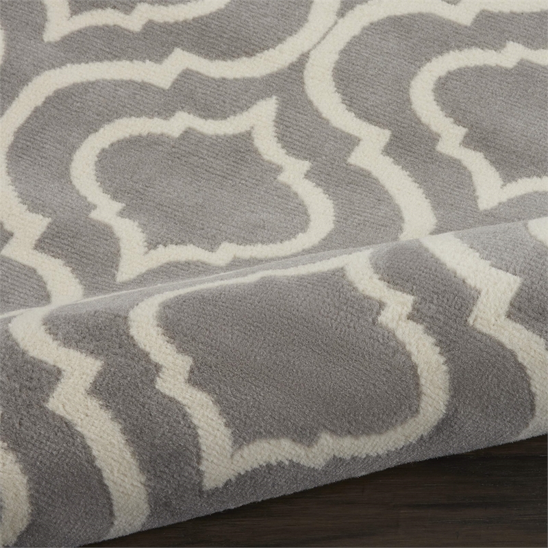 Nourison Home Jubilant 9' x 12' Fabric Grey Area Rug