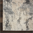 Nourison Fusion FSS16 Beige and Grey 10'x13' Fabric Oversized Rug