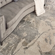 Nourison Fusion FSS16 Beige and Grey 10'x13' Fabric Oversized Rug