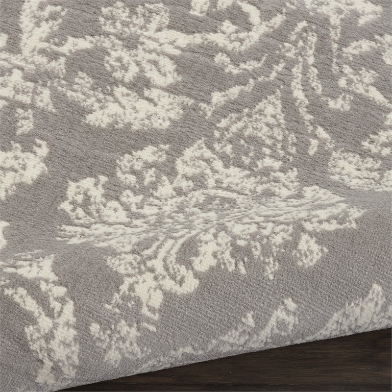 Nourison Home Jubilant 9' x 12' Fabric Grey Area Rug