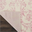 Nourison Home Jubilant 9' x 12' Fabric Ivory Pink Area Rug