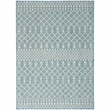 Nourison Positano 6' x 9' Fabric Aqua Area Rug