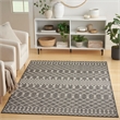 Nourison Positano 6' x 9' Fabric Charcoal Area Rug