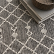 Nourison Positano 6' x 9' Fabric Charcoal Area Rug