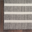 Nourison Positano 6' x 9' Fabric Charcoal Ivory Area Rug