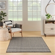 Nourison Positano 6' x 9' Fabric Charcoal Ivory Area Rug