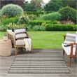 Nourison Positano 6' x 9' Fabric Charcoal Ivory Area Rug