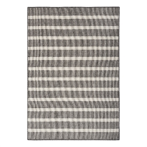 Nourison Positano 6' x 9' Fabric Charcoal Ivory Area Rug