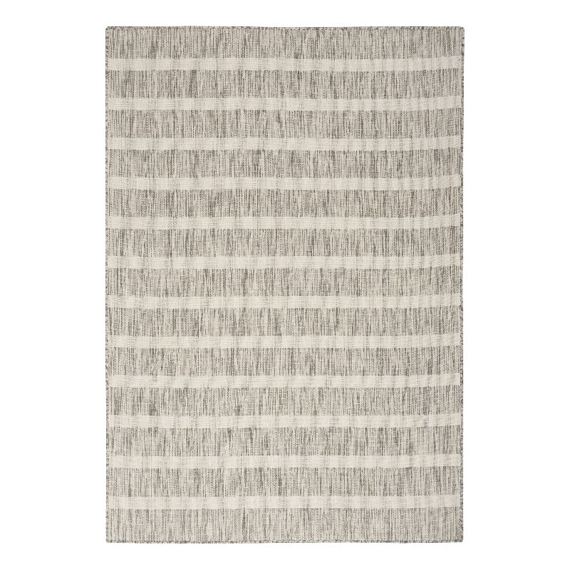 Nourison Positano 6' x 9' Fabric Grey Ivory Area Rug