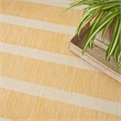 Nourison Positano 5' x 7' Fabric Yelow Ivory Area Rug