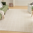 Nourison Home Serenity Home 6' x 9' Polyester Ivory Cream Area Rug