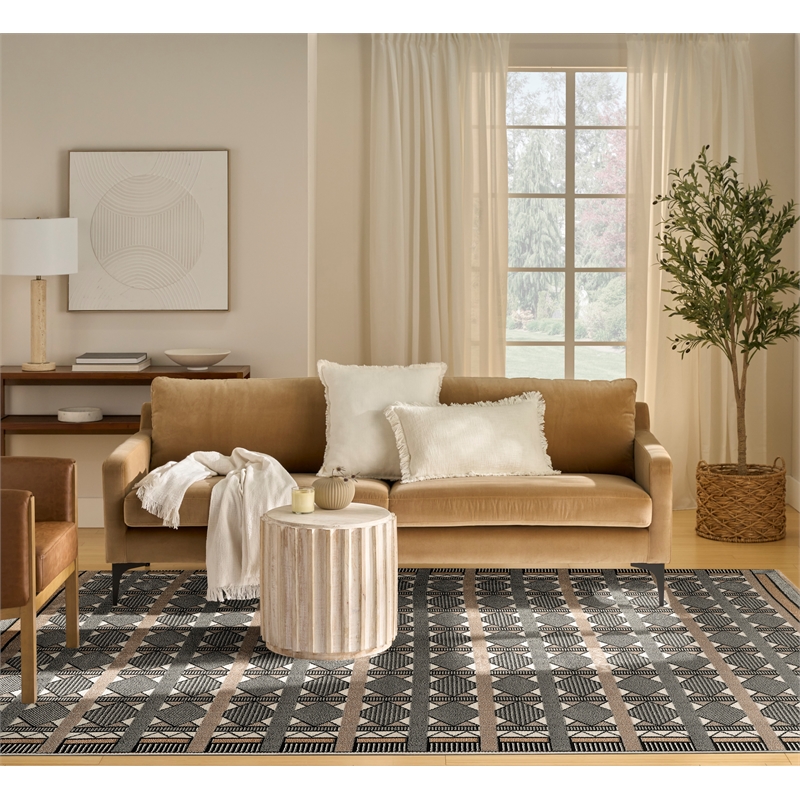 Nourison Home Nordic 8' x 10' Polyester Ivory Multicolor Area Rug