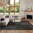 Nourison Home Nordic 8' x 10' PolyesterBlack Taupe Art Deco Area Rug