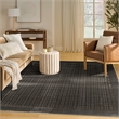 Nourison Home Nordic 8' x 10' PolyesterBlack Taupe Art Deco Area Rug