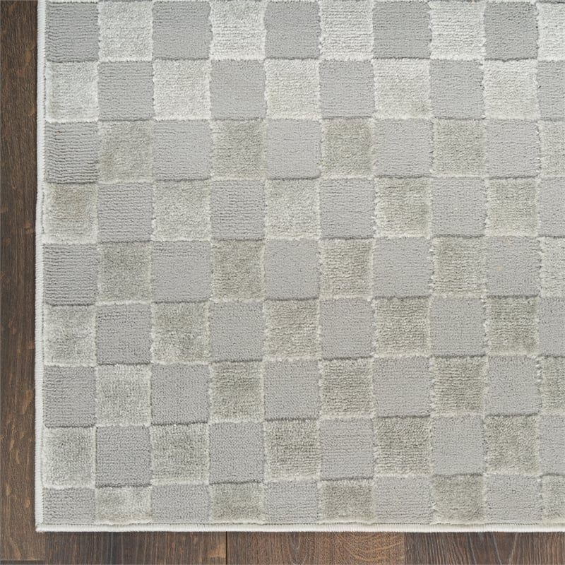 Nourison Home Serenity Home 8' x 10' Polyester Grey Area Rug
