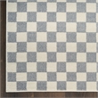 Nourison Home Serenity Home 6' x 9' Polyester Ivory Blue Area Rug