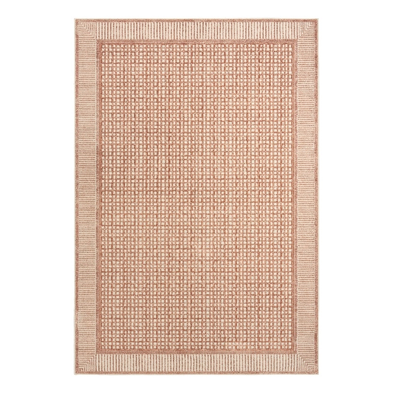 Nourison Home Nordic 4' x 6' Polyester Brick Ivory Area Rug