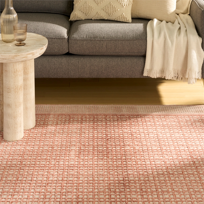 Nourison Home Nordic 5' x 7' Polyester Brick Ivory Area Rug