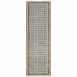 Nourison Home Nordic 6' Runner Polyester Multicolor Area Rug