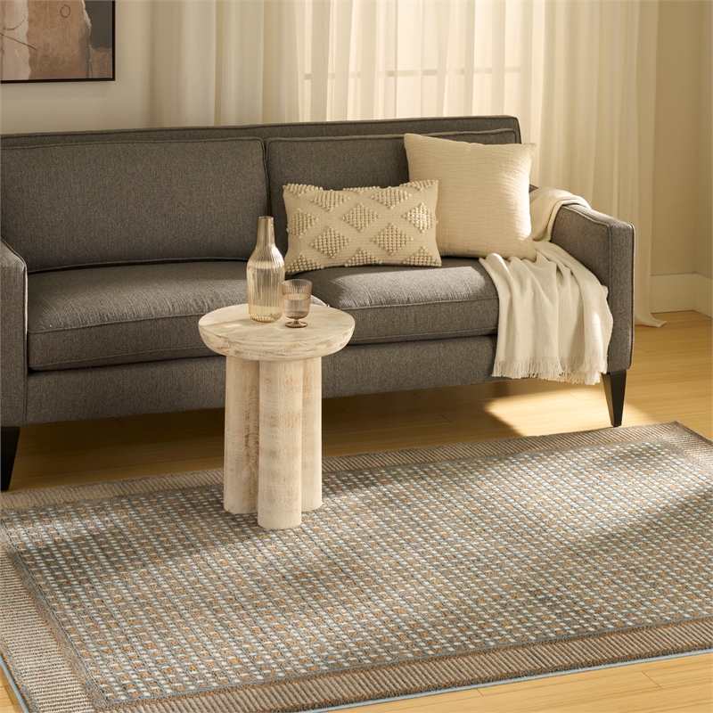 Nourison Home Nordic 5' x 7' Polyester Multicolor Area Rug