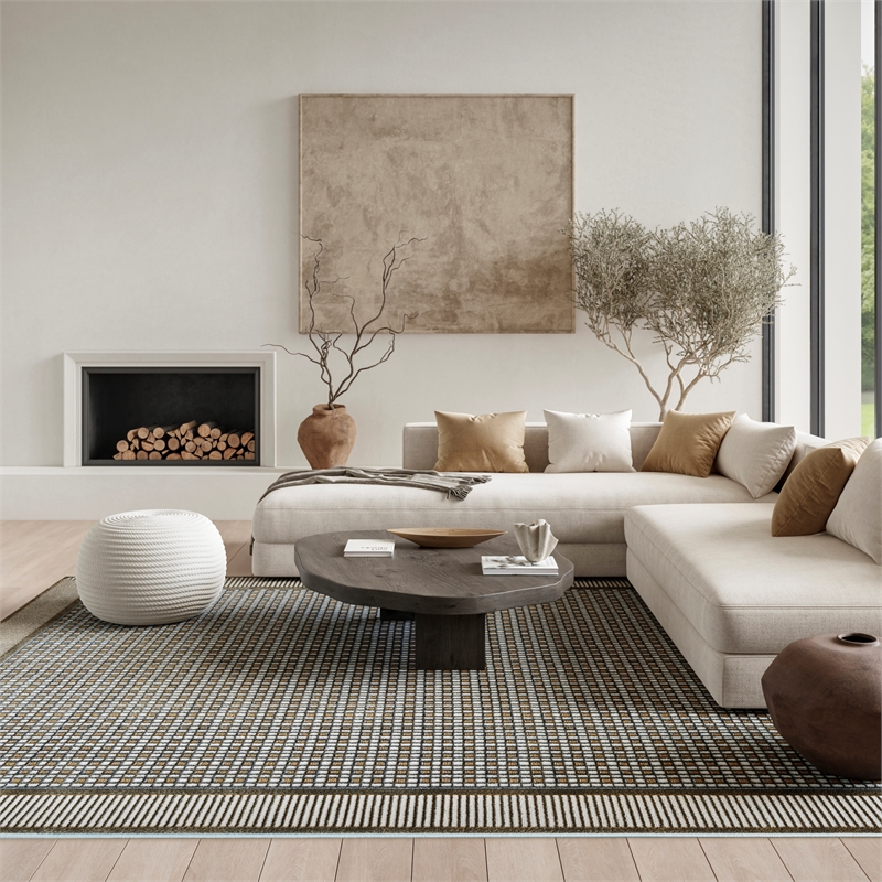 Nourison Home Nordic 8' x 10' Polyester Multicolor Area Rug