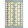 Nourison Home Nordic 4' x 6' Polyester Green Blue Area Rug