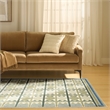 Nourison Home Nordic 4' x 6' Polyester Green Blue Area Rug