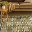 Nourison Home Nordic 4' x 6' Polyester Green Blue Area Rug