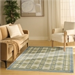 Nourison Home Nordic 4' x 6' Polyester Green Blue Area Rug